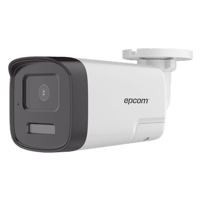 Cámara Bala TURBOHD / 4K 8 Megapixel / Dual Light 40 m (131.2 ft) / Audio Bidireccional Full Duplex / IP67 / Metal