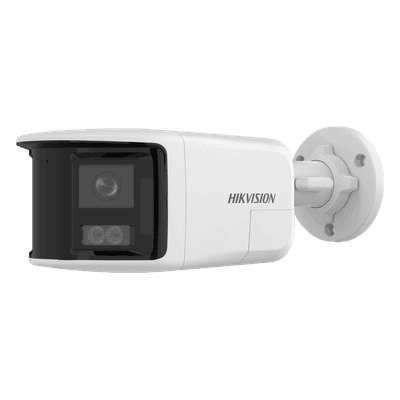 Cámara Bala IP / 6 Megapixel / Dual Light 30 m (98.4 ft) / Ángulo Panorámico 180° / Audio Bidireccional / IP67 / PoE 802.3af