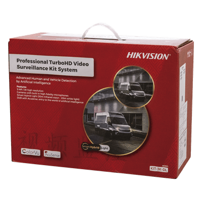 Kit TurboHD / 3K 5 Megapixel / DVR 4 Canales / 4 Cámaras Bala / Dual Light 30 m (98.4 ft) / IP67 / Micrófono Integrado / Cables 18.3 m (60 ft)