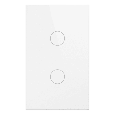 Interruptor Inteligente / 2 Circuitos / ZigBee / 100-250V / 800W por Canal / 120 mm (4.72 in)