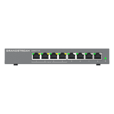 Switch Administrable Capa 2 Lite / 8 Puertos Gigabit / 4 Puertos PoE+ / 32 VLAN / QoS / GDMS Cloud / Montaje Pared y Escritorio