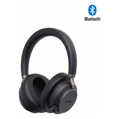 Auriculares Bluetooth / ANC 35 dB / Bluetooth 5.3 / Alcance 45 m (147.6 ft) / Batería 40 h / USB-C y USB-A / Qi Inalámbrica