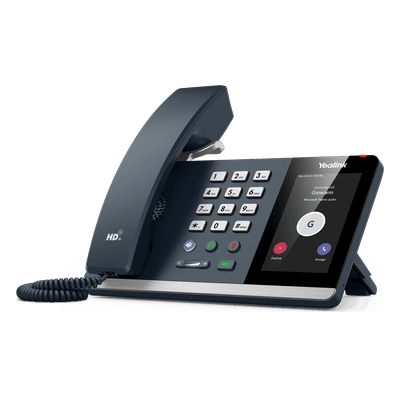 Teléfono IP / Pantalla Táctil 4 Pulgadas / HD Voice / Bluetooth 5.2 / Wi-Fi Dual Band / PoE / Certificación Microsoft Teams