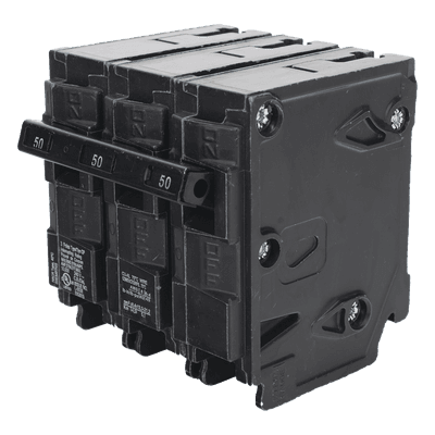Interruptor Automático Enchufable / 3 Polos / 50A / 240V AC / 10 kA / Tipo QP
