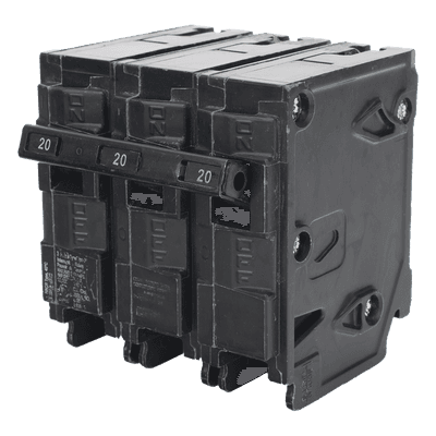 Interruptor Automático Enchufable / 3 Polos / 20 A / 240 V AC / 10 kA / UL 489