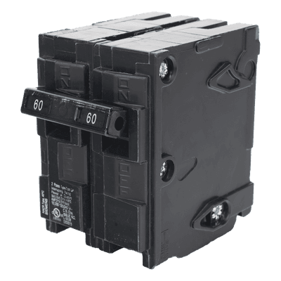 Interruptor Automático Enchufable / 2 Polos / 60 A / 240 VCA / Capacidad Interruptiva 10 kA / UL 489