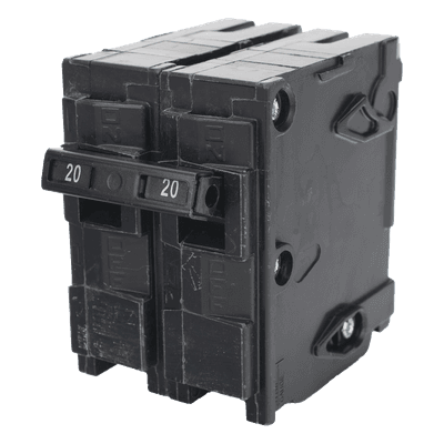 Interruptor Automático Enchufable / 2 Polos / 20 A / 240 VCA / Capacidad Interruptiva 10 kA / Tipo QP