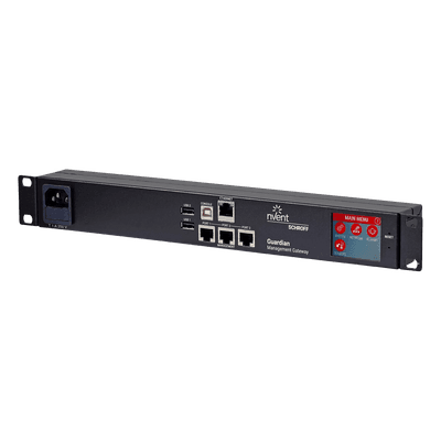 Gateway de Monitoreo Ambiental / 48 Sensores / 3 Puertos / 40 m (131.2 ft) por Puerto / 1U Rack / 1 GbE / LCD Táctil
