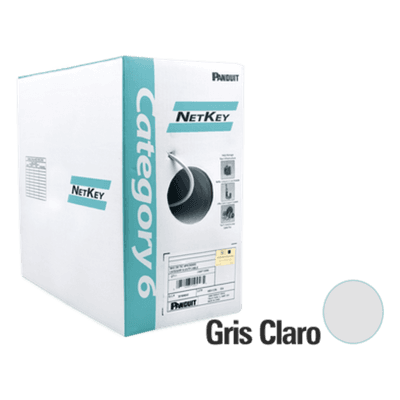 Bobina de Cable UTP / Cat 6 / 24 AWG / 305 m (1000 ft) / 4 Pares / PVC CM / Cobre Sólido