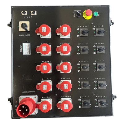 Controlador de Polipastos / 10 Canales Independientes / Control Directo Trifásico 110V / Rack Touring Grade