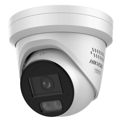 Cámara Turret IP / 12 Megapixel / 2.8 mm / AcuSense / WDR 120 dB / Dual Light 40 m (131.2 ft) / IP67 / PoE