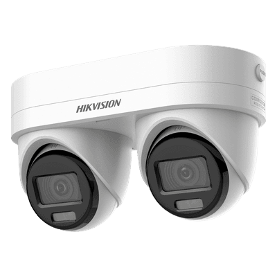 Cámara IP Dual Lente / 4 Megapixel por Sensor / WDR 120 dB / IR 10 m (32.8 ft) / IP67 / IK10 / PoE / Audio Bidireccional
