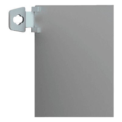 Soporte de Montaje en Pared / Acero Zincado 3 mm / 36x76x21 mm (1.42x2.99x0.83 in) / 4 Unidades / Protección IP / Posicionamiento Dual