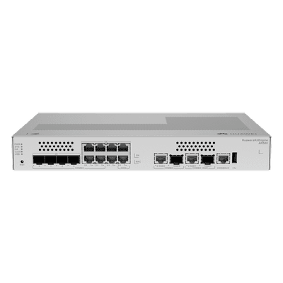 Router Gateway Convergente / LAN: 1 SFP+ y 6 GE / WAN: 1 SFP+ y 2 GE / 500 Usuarios / 64 APs / 500 Túneles IPsec / 2 Gbps