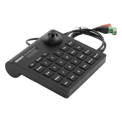 Mini Teclado Controlador PTZ / LCD / Joystick Multidireccional / RS-485 / 12VCC