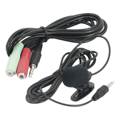 Micrófono Pasivo / Conector 3.5 mm / Longitud 2.8 m (9.2 ft) / Compatible MVT380 / Adaptador Incluido