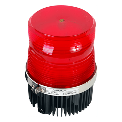 Luz Estroboscópica / Roja / Para Motocicleta / Lente Policarbonato Anti-Impacto / Resistente al Agua