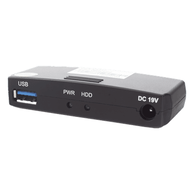 Lector Externo de Disco Duro / USB 3.0 200 Mbps / USB 2.0 40 Mbps / Aluminio / -10°C a 70°C / 12VDC 1A
