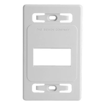 Placa de Pared Modular / 3 Salidas / Blanco / Bulk / MAX / Z-MAX Blindados