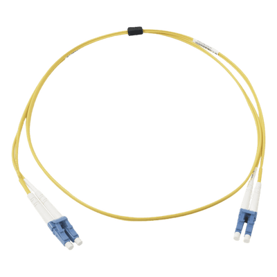 Jumper de Fibra Óptica Monomodo / OS2 / LC/UPC Duplex / OFNR Riser / 5 m (16.40 ft) / Amarillo