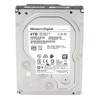 Disco Duro Enterprise 3.5" / 4 TB / 7200 RPM / SATA / Caché 256 MB / Carga de trabajo 550 TB/año / HelioSeal