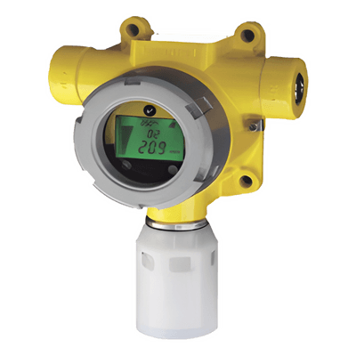 Detector de Gas Industrial / Sensor Catalítico de Perla 0-100% LEL / Salida 4-20 mA y Modbus RTU / Pantalla LCD Tricolor / IP66 / Certificación UL/c-UL