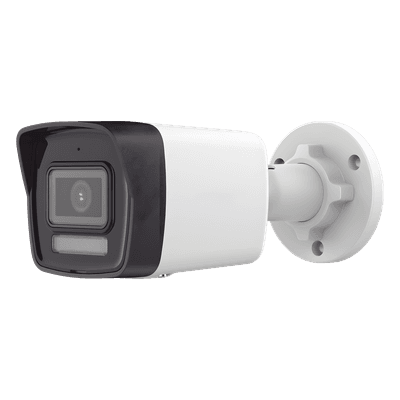 Cámara Bala IP / 4 Megapixel / Lente 2.8 mm / Dual Light 30 m (98.4 ft) / Micrófono Integrado / AcuSense Lite / IP67 / PoE