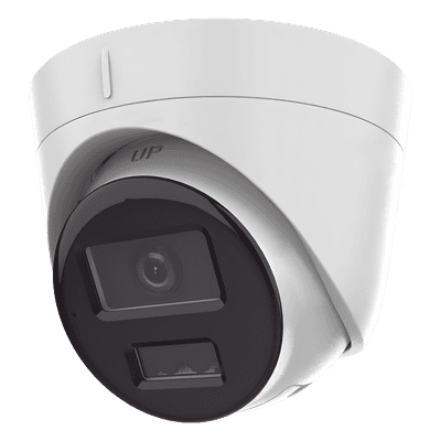 Cámara Turret IP / 4 Megapixel / Dual Light 30 m (98.4 ft) / Lente 2.8 mm / 98° FOV / AcuSense Lite / IP67 / PoE