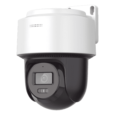 Cámara Domo PT IP / 4 Megapixel / Lente 4 mm / Dual Light 30 m (98.4 ft) / Autoseguimiento Humanos / PoE+ / Audio Bidireccional / IP66