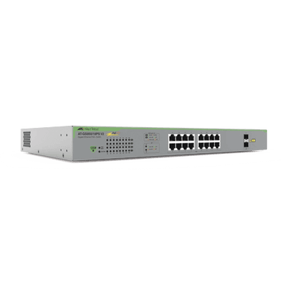 Switch PoE+ WebSmart / 16 Puertos Gigabit / 2 Puertos SFP Combo / 185 W / 36 Gbps