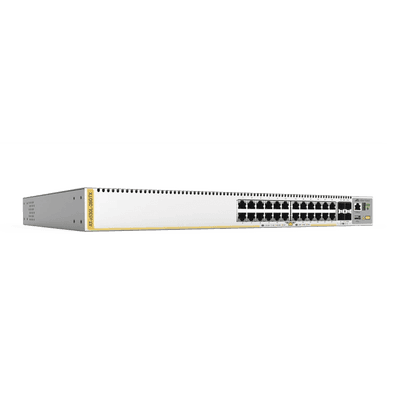 Switch L3 Stackable / 24x Gigabit-T / 4x SFP+ 10G / Fuente redundante integrada / TAA Compliant
