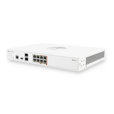 Network Service Edge / 10 Gbps Firewall / 2.5 Gbps Advanced Security / 8 x 2.5 GbE RJ45 / 2 x 10 GbE SFP+ / 4x PoE+ / SD-WAN / Cloud Management