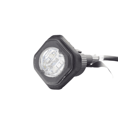 Estrobo Empotrable LED / 6 LED / Rojo/Azul / 69 Patrones de Flash / 12-24 VDC / IP Equivalente SAE Clase I