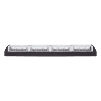 Barra de Luz de Advertencia / 4 Módulos LED / 12 LED Gen III / 11 Patrones de Destello / 10-16 VCC / 3 A Máximo / Uso Interior y Exterior