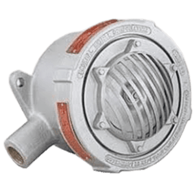 Bocina Vibrante a Prueba de Explosión / 120VAC, 240VAC, 24VDC / 100 dBA a 10 pies (3 m) / Ciclo 5 min / Montaje Tubería 3/4' o Superficie
