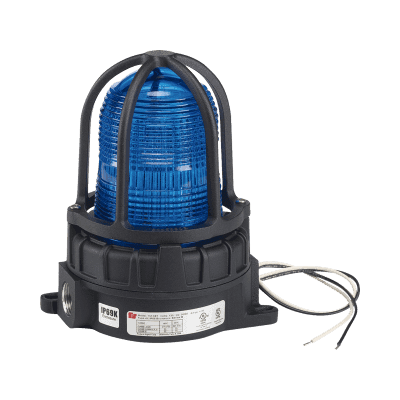 Luz de advertencia LED / Ubicaciones peligrosas / Montaje superficie / 120-240Vca / IP66 / Azul