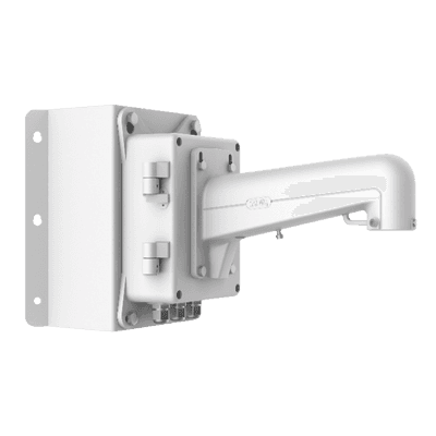 Soporte de Esquina para Domo PTZ / Caja de Conexiones Integrada / Carga 10 kg / Aluminio y Acero / 176.8 x 194 x 417.8 mm