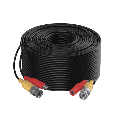 Cable Coaxial Siames / Mini RG59 + Alimentación / 20 m (65.6 ft) / CCA / 1080p a 4K / Interior y Exterior