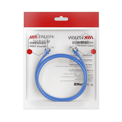Cable de Parcheo / UTP / Cat. 6 (24 AWG) / 2 Metros (6.56 Pies) / Color Azul / Ideal para PoE+ / Interior