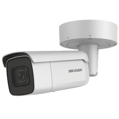 Bala IP 4 Megapixel / 50 mts IR EXIR / Exterior IP67 / IK10 / WDR 120 dB / PoE + / Audio y Alarmas / Lente Mot. 2.8 a 12 mm / Videoanaliticos Integrados