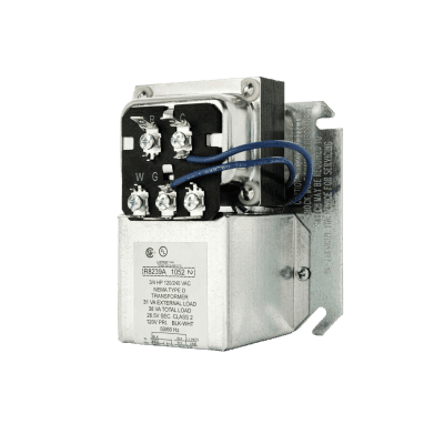 Centro de Ventilador / Transformador 38 VA / Relevador SPDT 3/4 HP / Montaje Caja 4 Pulgadas / Protección Sobrecarga