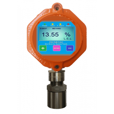 Detector de gas industrial / Contenedor antideflagrante / Cabezal reemplazable en campo / Microprocesador de última generación