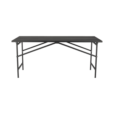 Mesa de Trabajo Plegable / Capacidad 250 kg / 130 x 80 x 92 cm / Estructura Metálica / Color Negro