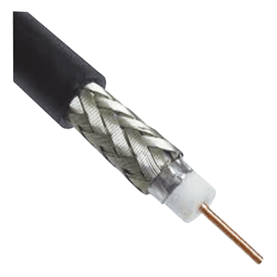 Cable Coaxial RG-8/X / 305m (1000 ft) / Baja Pérdida 4.5 dB/100m a 1 GHz / 50 Ohms / Triple Blindaje / Exterior UV