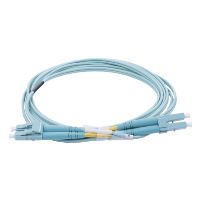 Jumper de Fibra Óptica / OM4 50/125 µm / LC-LC Dúplex / OFNR Riser / 2.0 mm / 2 Metros (6.56 Pies)