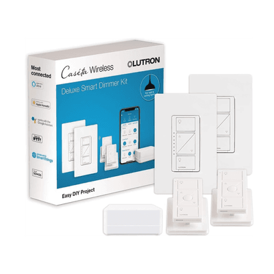 Kit de Iluminación Inteligente / Hub Smart Bridge / 2 Atenuadores Sin Neutro / 2 Controles Pico / 600 W Incandescente / 150 W LED / HomeKit