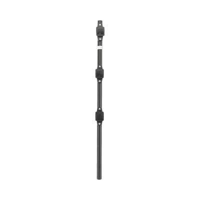 Poste de Paso para Cerca Eléctrica / Tubo de Acero Galvanizado / 25 mm (1 in) de Diámetro / 75 cm (29.5 in) de Longitud / 3 Aisladores / Pintura Negra Resistente a la Intemperie / 0.57 kg