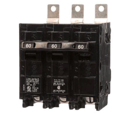 Interruptor Termomagnético / 3 Polos / 60 A / 10 kA / 240 V AC / Montaje Atornillable