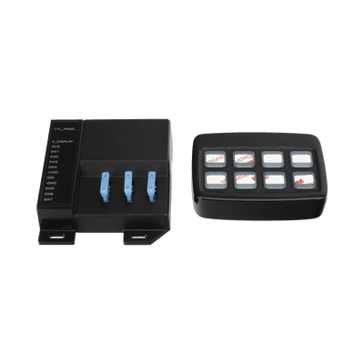 Controlador de Interruptores / 8 Canales / 3x10A y 5x0.2A / Táctil Retroiluminado / 10~24 VCD / RJ45 4 m (13.1 ft)