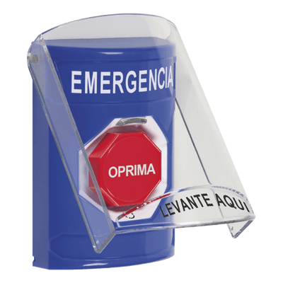 Botón de Emergencia Superficie / Tapa Policarbonato / Doble Relé Forma C / Restablece Girando / ADA / UL/cUL / CE